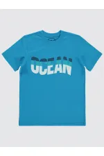 Boys T-Shirt 10-13 Years Old Dark Turquoise - Package Boys T-Shirt 10-13 Years Old Dark Turquoise - Package