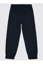 Bas de survêtement garçon 6-9 ans, bleu pétrole foncé - Lot