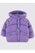 Kız Çocuk Mont 2-5 Yaş Mor - Paket
