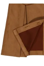 Jupe marron pour fille de 6 à 9 ans - Emballage