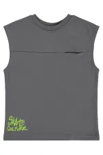 Erkek Çocuk Tişört 2-5 Yaş Gri - Paket