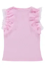 Kız Çocuk Tişört 6-9 Yaş Pembe - Paket