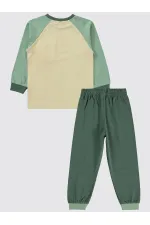 Ensemble pyjama garçon 2-5 ans kaki foncé - Emballage