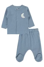 Ensemble pyjama bébé 0-24 mois bleu glacier - Emballage