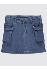 Jupe bleue pour fille de 6 à 9 ans - Emballage