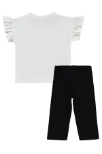 Girls' Outfit Set 2-5 Years Old, Off-Black - Package