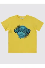 Boys T-Shirt 6-9 Years Yellow - Package