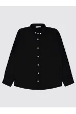 Chemise garçon noire 10-13 ans - Emballage