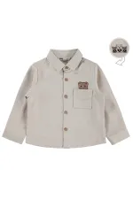 Erkek Çocuk Gömlek 2-5 Yaş Koyu Taş Rengi - Paket