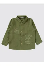 Costume garçon 2-5 ans kaki - Emballage