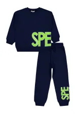 Boys Tracksuit Set 6-9 Years Old Navy Blue - Package
