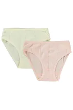 Culottes pour fille de 2 à 9 ans, écru-saumon - Paquet