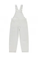 Salopette pour filles, 10-13 ans, blanc cassé - Emballage