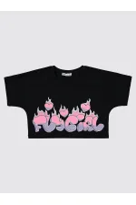 Kız Çocuk Takım 6-9 Yaş Siyah - Paket