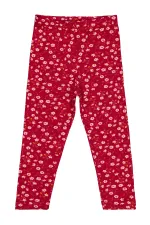 Leggings pour fille Km 2-5 ans Rouge bordeaux - Emballage
