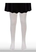 Kız Çocuk Külotlu Çorap 2-9 Yaş Beyaz - Paket