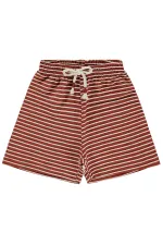 Short garçon, 2-5 ans, couleur terre cuite - Lot