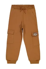 Erkek Çocuk Eşofman Altı 6-9 Yaş Kahve - Paket