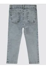 Kız Çocuk Pantolon 2-5 Yaş Buz Mavi - Paket