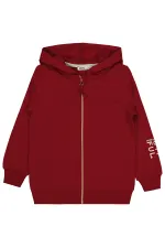 Gilet pour fille 10-13 ans, bordeaux foncé - Emballage