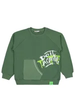 Boy's Sweatshirt 6-9 Years Green - Package Boy's Sweatshirt 6-9 Years Green - Package