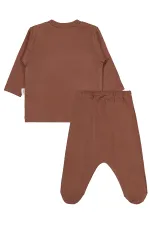 Bebek Pijama Takımı 0-24 Ay Kahve - Paket