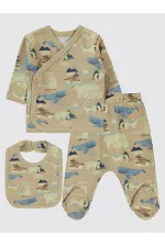 Bebek Zıbın Takımları 0-24 Ay Sütlükahve - Paket