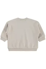 Sweat-shirt bébé 0-24 mois couleur pierre - Emballage