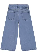 Kız Çocuk Pantolon Kot 2-5 Yaş Açık Mavi - Paket