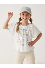 Girls' T-shirt, Ages 6-9, Off-White - Package
