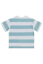 Lot de t-shirts bleus pour garçons de 6 à 9 ans