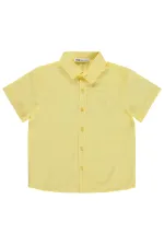 Chemise garçon, 10-13 ans, jaune clair - Emballage