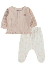 Ensemble pyjama bébé 0-24 mois, blanc cassé - Emballage