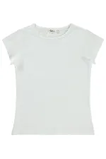 Kız Çocuk Tişört Km 6-9 Yaş Ekru - Paket