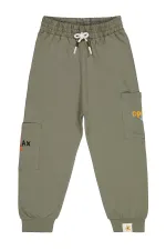 Erkek Çocuk Eşofman Altı 6-9 Yaş Haki - Paket