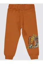 Erkek Çocuk Eşofman Altı 2-5 Yaş Koyu Oranj - Paket