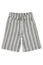 Pantalon Capri garçon, 6-9 ans, anthracite - Lot