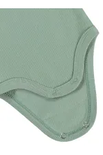 Bebek Çıtçıtlı Badi 0-24 Ay Haki - Paket