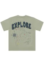 Lot de T-shirts pour garçons, 6-9 ans, gris clair