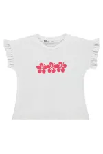 Kız Çocuk Tişört 2-5 Yaş Kırık Beyaz - Paket