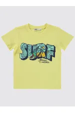 T-shirt garçon jaune clair 2-5 ans - Emballage