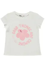 Girls' T-Shirt Km 2-5 Years Off-White - Package Girls' T-Shirt Km 2-5 Years Off-White - Package