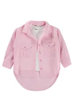 Girls' Shirt, Ages 2-5, Pink - Pack
