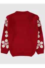 Pull rouge pour fille de 6 à 9 ans - Emballage