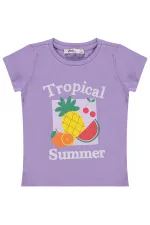 Kız Çocuk Tişört Km 2-5 Yaş Mor - Paket
