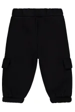 Baby Tracksuit Bottoms 0-24 Months Black - Pack