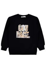 Erkek Çocuk Sweatshirt 2-5 Yaş Siyah - Paket