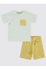 Ensemble pour garçons de 2 à 5 ans, couleur moutarde douce - Emballage