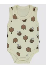 Bebek Çıtçıtlı Badi 0-24 Ay Bej - Paket