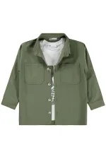 Boys' Shirt Set 10-13 Years Khaki - Package